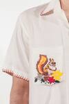 Jubinav Chadha_Ivory Silk Embroidery Hand Shirt _Online