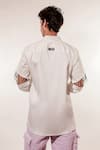 Shop_Jubinav Chadha_White Cotton, Lycra Embroidery Memories Shirt _Online_at_Aza_Fashions