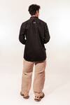 Shop_Jubinav Chadha_Black Cotton, Lycra Embroidery 3d Teddy Shirt _at_Aza_Fashions