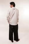 Shop_Jubinav Chadha_Black Cotton, Lycra Japanese Pleated Pant _at_Aza_Fashions