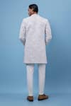 Shop_PAARSH_Ivory Georgette Embroidery Achkan With Pant _at_Aza_Fashions