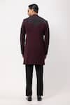 Shop_PAARSH_Wine Sequins, Embroidery The Merlot Achkan With Pant _at_Aza_Fashions