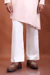 Buy_PAARSH_Pink Silk Asymmetric Kurta _Online_at_Aza_Fashions