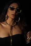 Buy_Rejuvenate Jewels_Gold Plated Metallic Hoops _at_Aza_Fashions