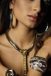 Buy_Rejuvenate Jewels_Silver Plated Metallic Hoops _Online_at_Aza_Fashions