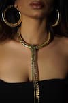 Buy_Rejuvenate Jewels_Gold Plated Metal Choker _at_Aza_Fashions