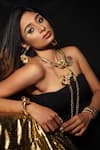 Buy_Rejuvenate Jewels_Gold Plated Chain Knot Necklace _Online_at_Aza_Fashions