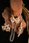 Shop_Rejuvenate Jewels_Gold Plated Chain Knot Necklace _at_Aza_Fashions