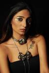 Buy_Rejuvenate Jewels_Silver Plated Single Knot Metallic Necklace _at_Aza_Fashions