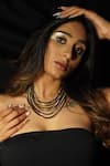 Buy_Rejuvenate Jewels_Gold Plated Draped Layered Necklace _at_Aza_Fashions