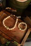 Shop_Rejuvenate Jewels_Gold Plated Pearl Embellished Choker _at_Aza_Fashions