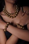 Buy_Rejuvenate Jewels_Gold Plated Two-layered Pearls Statement Necklace _at_Aza_Fashions