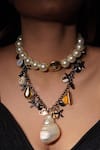 Shop_Rejuvenate Jewels_Silver Plated Coastal Charm Shell Necklace _at_Aza_Fashions