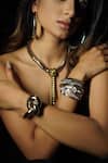 Buy_Rejuvenate Jewels_Silver Plated Metallic Knot Bracelet _at_Aza_Fashions