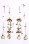 Buy_Dugran By Dugristyle_Multi Color Stones, Beads, Pearls Hara Khazana Drop Earrings _at_Aza_Fashions