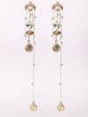 Buy_Dugran By Dugristyle_Gold Plated Stones, Pearls, Chains Sona Sa Husn Drop Earrings _at_Aza_Fashions