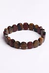 Buy_Dugran By Dugristyle_Brown Stones, Sunheri Mitti Bracelet _at_Aza_Fashions