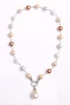Buy_Dugran By Dugristyle_Multi Color Meethi Dhool Necklace _at_Aza_Fashions