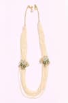 Buy_Dugran By Dugristyle_Cream Halka Jadoo Necklace _at_Aza_Fashions