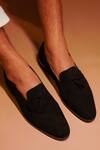 Buy Dmodot Black Suede Tassel Loafer at Aza Fashions Buy_Dmodot_Black Suede Tassel Loafer _at_Aza_Fashions