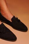 Dmodot Black Suede Tassel Loafer Online at Aza Fashions Dmodot_Black Suede Tassel Loafer _Online_at_Aza_Fashions