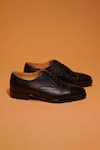 Shop Dmodot Black Leather Oxfords at Aza Fashions Shop_Dmodot_Black Leather Oxfords _at_Aza_Fashions