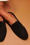 Dmodot Black Penny Loafer Shoes Online at Aza Fashions Dmodot_Black Penny Loafer Shoes _Online_at_Aza_Fashions