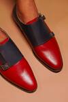 Shop_Dmodot_Black Handcrafted Double Monk Strap Shoes _at_Aza_Fashions