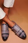 Buy Dmodot Grey Double Monk Shoes at Aza Fashions Buy_Dmodot_Grey Double Monk Shoes _at_Aza_Fashions