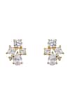 Shop_Sica Jewellery_White Stones 925 Silver Rakhee Earrings _at_Aza_Fashions