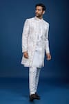 Arihant Rai Sinha Cream Silk Embroidery Sherwani Set at Aza Fashions Arihant Rai Sinha_Cream Silk Embroidery Sherwani Set _at_Aza_Fashions
