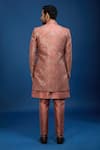Shop Arihant Rai Sinha Rust Silk Embroidery, Zari, Sequins Butti Sherwani Set at Aza Fashions Shop_Arihant Rai Sinha_Rust Silk Embroidery, Zari, Sequins Butti Sherwani Set _at_Aza_Fashions