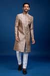Buy_Arihant Rai Sinha_Multi Color Silk, Dupion Butti Pattern Sherwani With Pant _at_Aza_Fashions