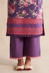 Buy_Roze_Purple Cambric, Cotton, Kota Doria V-neck Raisha Kurta Set 