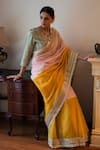Shop_Shorshe Clothing_Pink Gota Patti Shalimar Bagh Saree _at_Aza_Fashions