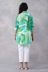Shop_Thee Modern Roots_Green Cotton Collared Tropical Mul Printed Shirt _at_Aza_Fashions