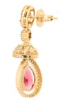 Buy_Nazaakat By Samara Singh_Red Gemstones, Diamonds Ruby Embellished Necklace Set _Online_at_Aza_Fashions