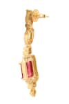 Nazaakat By Samara Singh_Red Diamonds, Gemstones Ruby Embellished Necklace Set _at_Aza_Fashions
