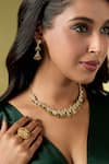 Buy_Nazaakat By Samara Singh_Gold Plated Faux , Stone Embellished Necklace Set 