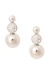 Buy_Nazaakat By Samara Singh_Silver Plated Faux , And White Embellished Necklace Set _Online_at_Aza_Fashions