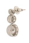Buy_Nazaakat By Samara Singh_Silver Plated Faux , And White Embellished Necklace Set 