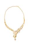 Shop_Nazaakat By Samara Singh_Gold Plated Diamonds Stone Embellished Necklace Set _Online_at_Aza_Fashions