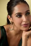 Buy_Nazaakat By Samara Singh_Faux Diamonds, Stones Multi Color Embellished Earrings _Online_at_Aza_Fashions