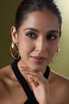 Shop_Nazaakat By Samara Singh_White Faux Diamonds Embellished Pair Of Earrings _Online_at_Aza_Fashions