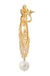 Nazaakat By Samara Singh_Gold Plated Diamonds Stone Embellished Pair Of Earrings _Online_at_Aza_Fashions