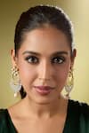 Nazaakat By Samara Singh_Gold Plated Diamonds Stone Embellished Pair Of Earrings _at_Aza_Fashions