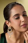 Buy_Nazaakat By Samara Singh_Gold Plated Diamonds Stone Embellished Pair Of Earrings _at_Aza_Fashions
