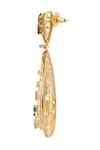 Nazaakat By Samara Singh_Multi Color Crystals Embellished Pair Of Earrings _Online_at_Aza_Fashions
