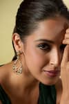 Shop_Nazaakat By Samara Singh_Multi Color Crystals Embellished Pair Of Earrings _Online_at_Aza_Fashions