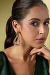 Buy_Nazaakat By Samara Singh_Multi Color Crystals Embellished Pair Of Earrings _at_Aza_Fashions